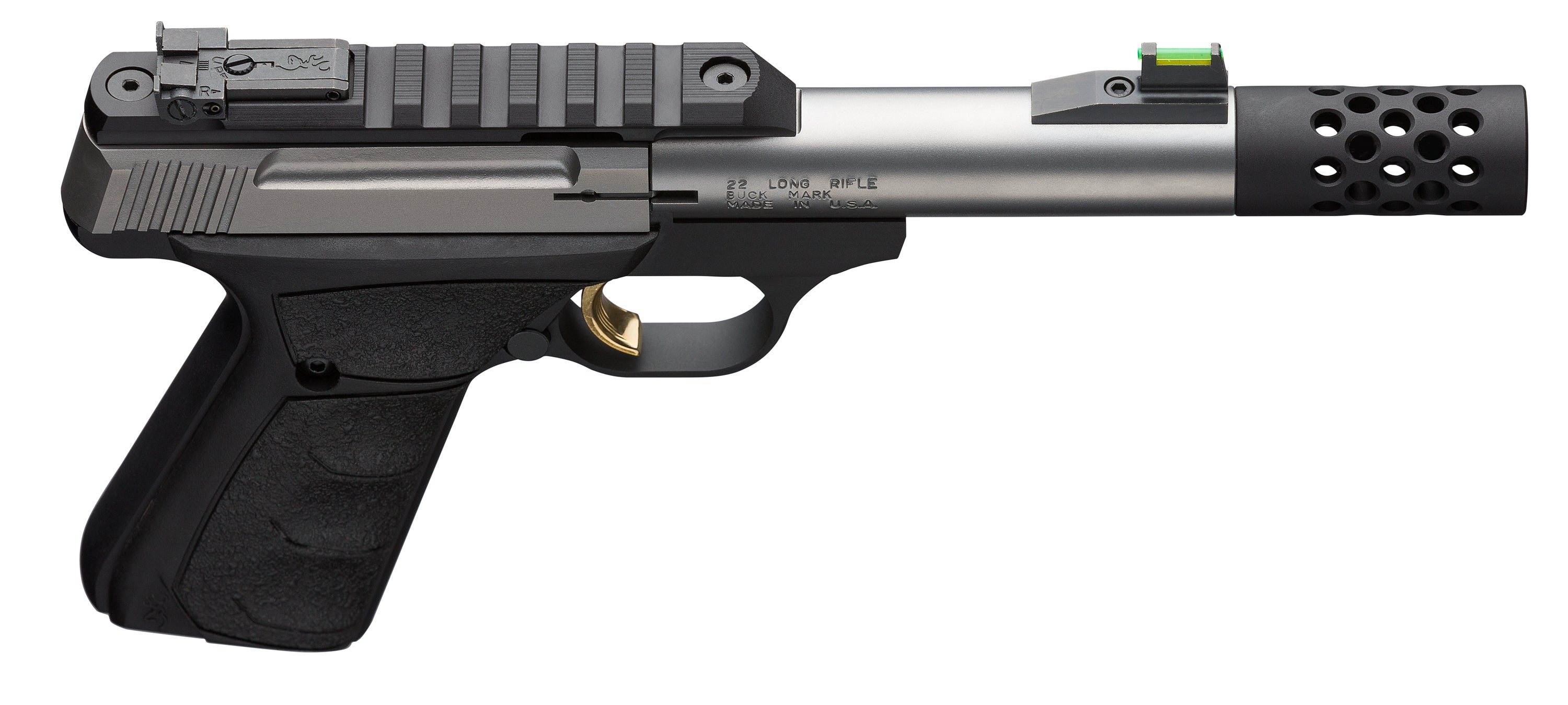 Buck Mark Plus Micro Bull Stainless Suppressor Ready